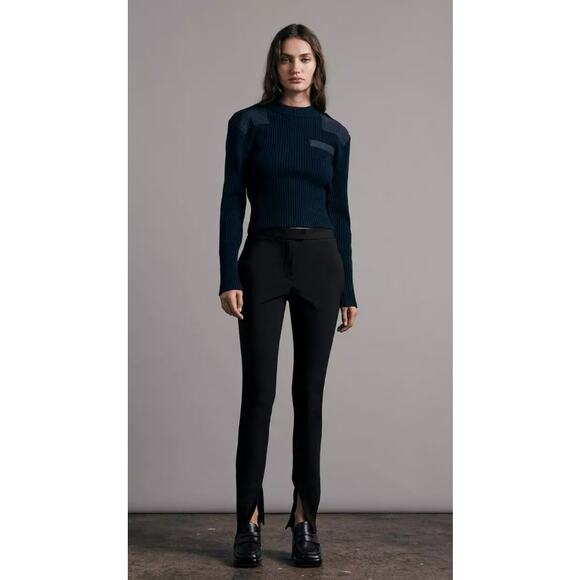 RAG & BONE Women's Rebecca Cotton Pants 0 High Rise Skinny Slim Fit Zip Hem NWT - Picture 3 of 11